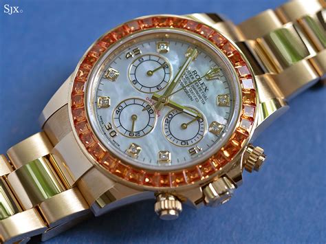 rolex daytona orange sapphire bezel price|rolex orange sapphire.